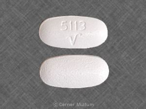 5113 V . Acetaminophen and Propoxyphene Napsylate Strength 650 mg / 100 mg Imprint 5113 V Color White Shape Oval View details. ... All prescription and over-the-counter (OTC) drugs in the U.S. are required by the FDA to have an imprint code. If your pill has no imprint it could be a vitamin, diet, herbal, or energy pill, or an …